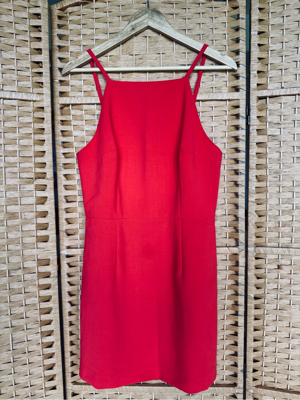 French Connection Whisper Coral Mini Shift Dress